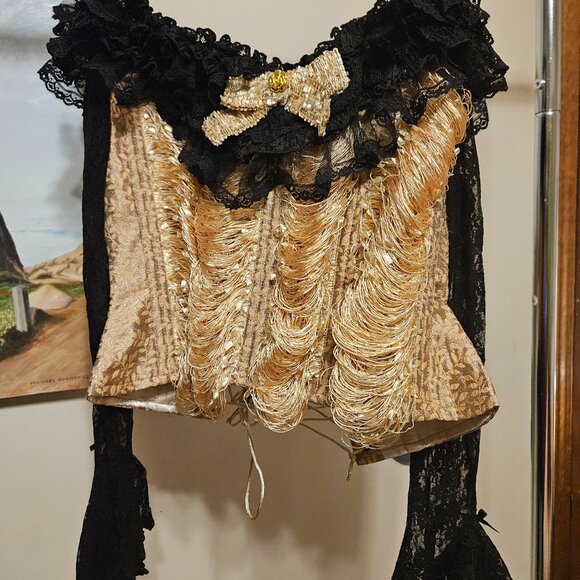 LACEMADE PHANTOM CANARY CORSET TOP NWT MEDIUM SIZE sold out on site - Picture 3 of 4